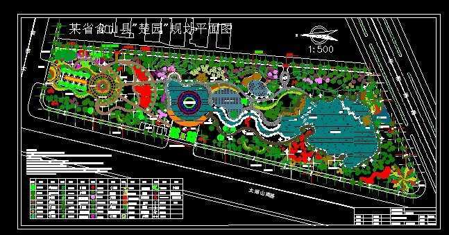 楚园规划平面图免费下载 - 园林绿化及施工 - 土木工程网